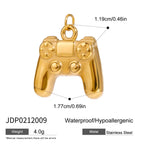 2025 Ocean Style Starfish Shell Building DIY Pendant Accessories 18K Gold-plated Stainless Steel Necklace Bracelet Accessories