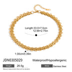 2025 Ocean Holiday Style Conch Shell Pendant Y Chain Necklace 18K Gold-plated Stainless Steel Lozenge Shell Necklace for Holiday