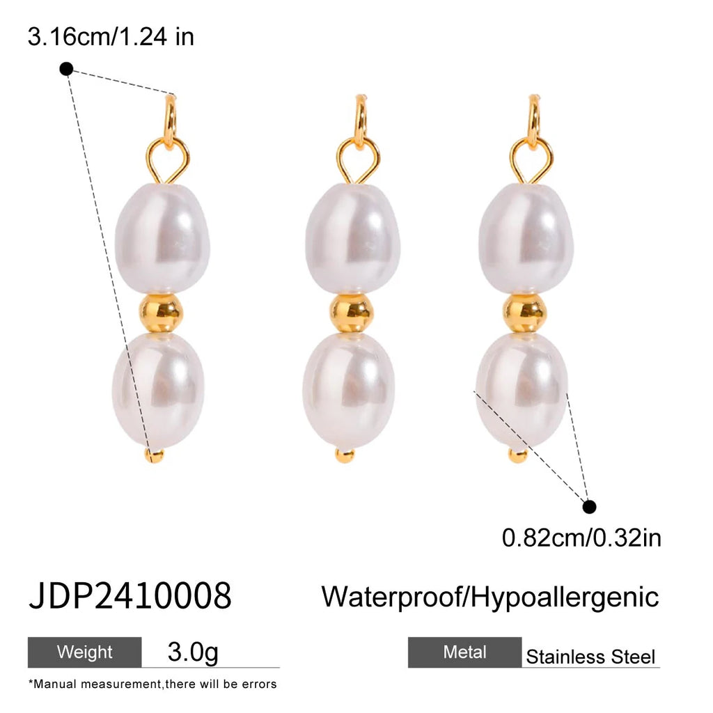 2025 Women's Fashion DIY Multi-Charm Pendant Necklace 18K Gold Plated Stainless Steel Chain Waterproof Jewelry for Daily Wear