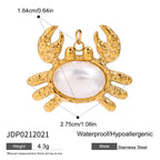 2025 Ocean Style Starfish Shell Building DIY Pendant Accessories 18K Gold-plated Stainless Steel Necklace Bracelet Accessories