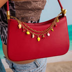 2025 Fashionable Fruit Heart Decorative Bag Pendant 18K Gold-plated Stainless Steel Bag Decoration Key Chain for Daliy