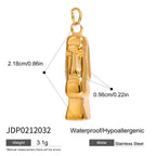 2025 Ocean Style Starfish Shell Building DIY Pendant Accessories 18K Gold-plated Stainless Steel Necklace Bracelet Accessories