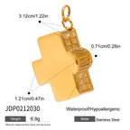 2025 Ocean Style Starfish Shell Building DIY Pendant Accessories 18K Gold-plated Stainless Steel Necklace Bracelet Accessories