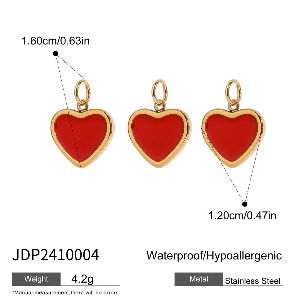 2025 Women's Fashion DIY Multi-Charm Pendant Necklace 18K Gold Plated Stainless Steel Chain Waterproof Jewelry for Daily Wear