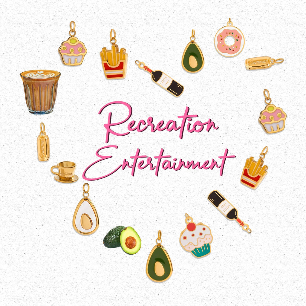 2025 Colored Oil Drop Gourmet Series Stainless Steel Pendant Accessories 18K Gold-plated Waterproof DIY Accessories