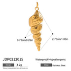 2025 Ocean Style Starfish Shell Building DIY Pendant Accessories 18K Gold-plated Stainless Steel Necklace Bracelet Accessories