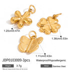 2025 Women's Fashion DIY Multi-Charm Pendant Necklace 18K Gold Plated Stainless Steel Chain Waterproof Jewelry for Daily Wear