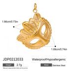 2025 Ocean Style Starfish Shell Building DIY Pendant Accessories 18K Gold-plated Stainless Steel Necklace Bracelet Accessories