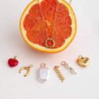 2025 Women's Fashion DIY Multi-Charm Pendant Necklace 18K Gold Plated Stainless Steel Chain Waterproof Jewelry for Daily Wear